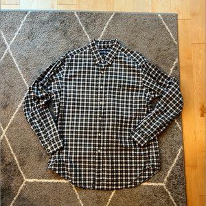 Plaid/Checkered Polo Ralph Lauren Long Sleeve Button-Down, Size Large